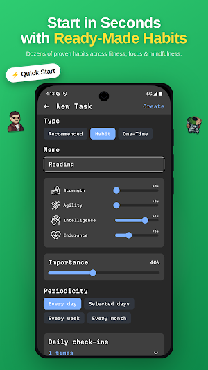 Taskoria: Gamified Habit RPG Screenshot 3