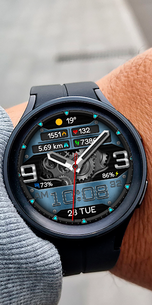 Hybrid CHEVAR URX93 Watch face screenshot 6