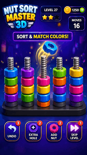 Nut Sort : Color Puzzle Screenshot 1