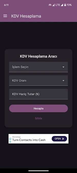 KDV Hesaplama Screenshot 0