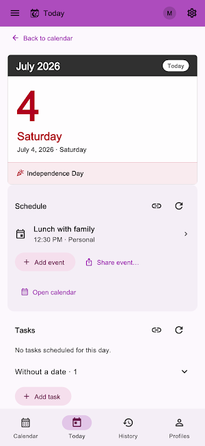 FortuneCalendar - Almanac Screenshot 1