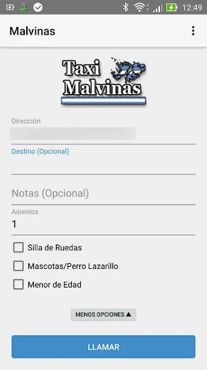 Malvinas Taxi Mar del Plata Screenshot 2