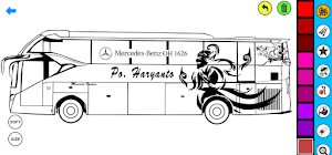 Bus Coloring Page Screenshot 2
