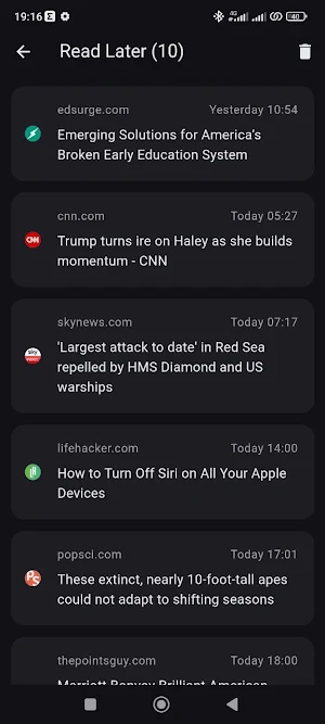 Aggregator News - RSS Reader Screenshot 2