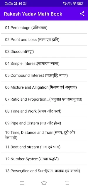 Rakesh Yadav Math Book 9700+ screenshot 1