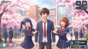 Anime Girl School Love Story Screenshot 0