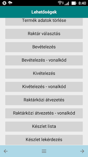 Raktár Kezelő - SQL Screenshot 3