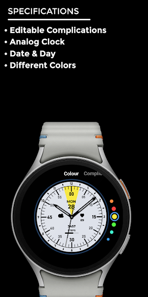 Night ver 45 - watch face Screenshot 3