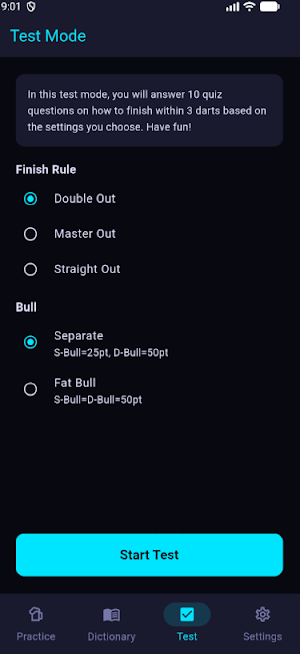 Darts Checkout Trainer Screenshot 2
