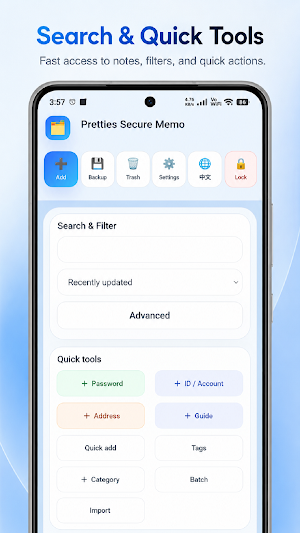 Pretties Secure Memo Screenshot 1