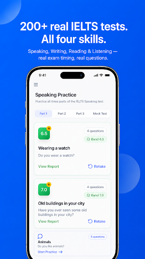 hiseven: IELTS Practice App Screenshot 2
