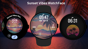 Sunset Vibes WatchFace Screenshot 2