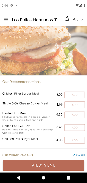 Los Pollos Hermanos Takeaway Screenshot 1