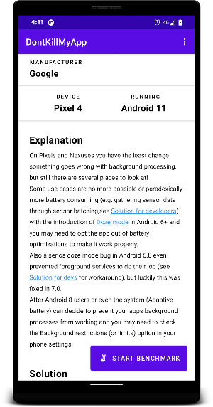 DontKillMyApp ✌️ Make apps work Screenshot 1