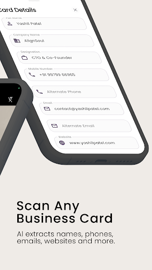 AlignLeads - AI Card Scanner Screenshot 1