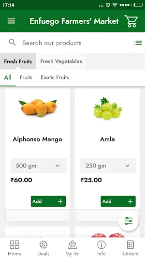 Enfuego Farmers Market Screenshot 2