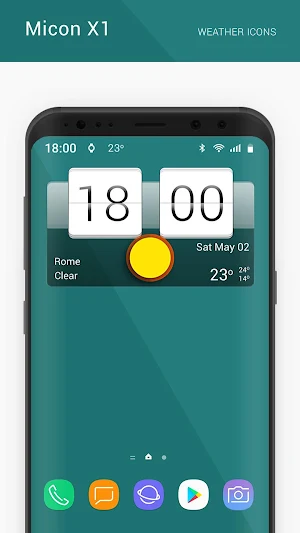 Micon X1 weather icon pack Screenshot 1