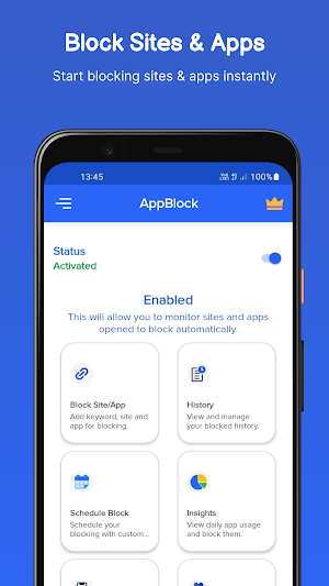 Block site & Website Blocker Screenshot 0