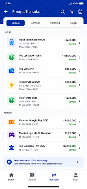 PayNow Top Up Mudah dan Cepat Screenshot 2