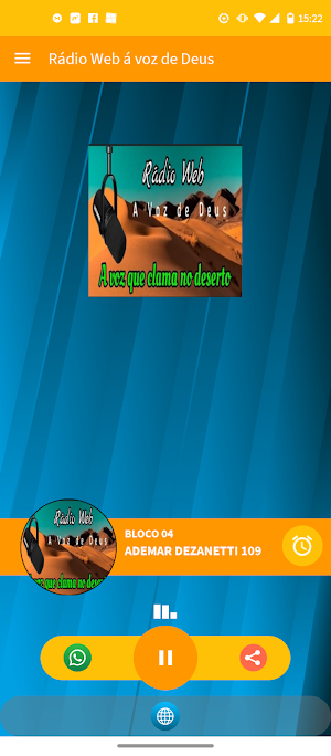 Rádio Web á Voz de Deus Screenshot 0