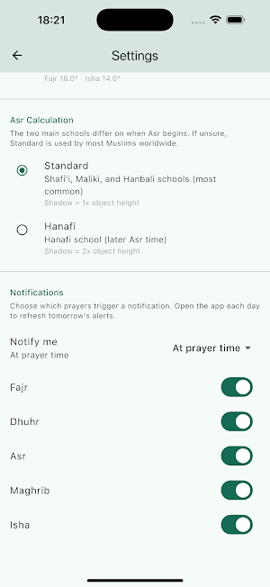 Prayer Times - Salah & Qibla Screenshot 3