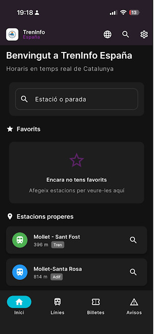 TrenInfo España Screenshot 0