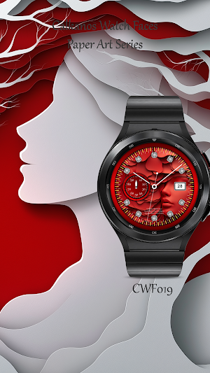 CWF019 Paper Art Watch Face Screenshot 1