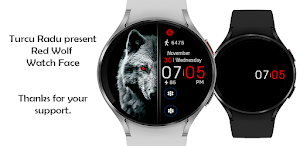 Red Wolf Watch Face Screenshot 0