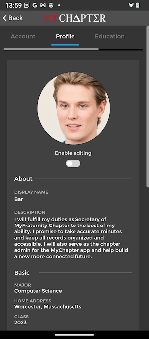 MyChapter Screenshot 1