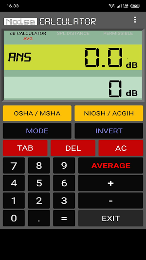Noise Calculator Screenshot 2