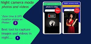 Night camera mode  photo/video Screenshot 3