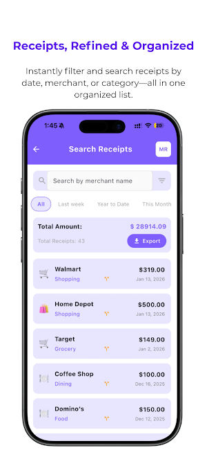 Manage Receipt:Expense Tracker Screenshot 3