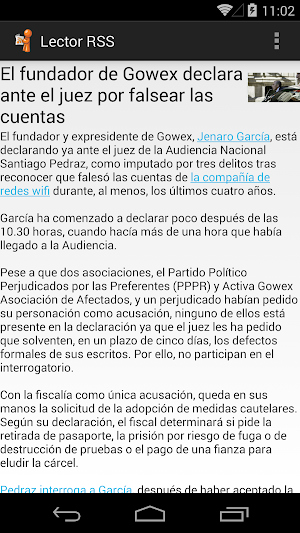 Lector RSS Screenshot 1