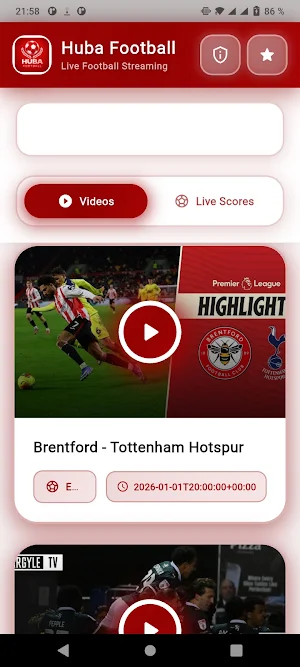Huba Football & Sports Score Screenshot 0