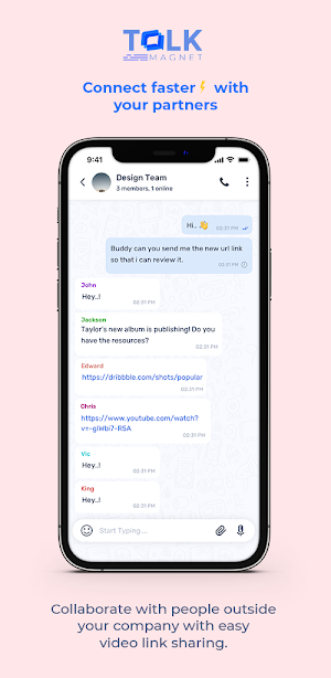 Talk Magnet - Team Chat App Screenshot 2