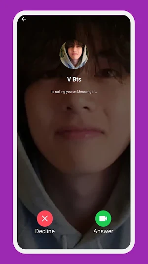 V Bts Call Simulator Screenshot 0