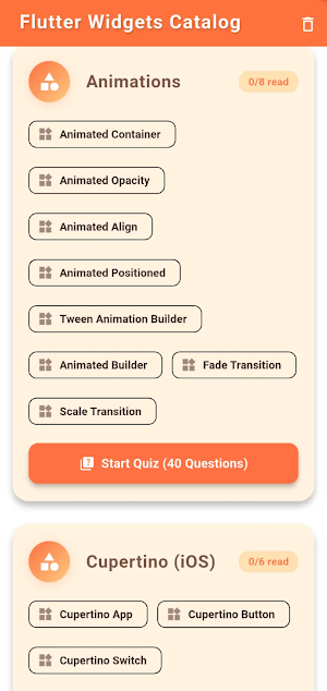 Flutter Widget Tutorial Screenshot 1