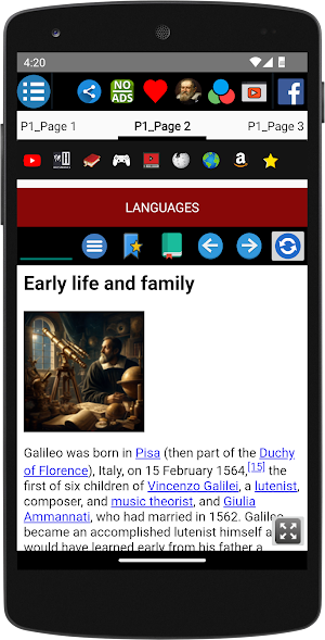 Galileo Galilei - Biography Screenshot 2