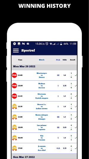 Sportref : Daily Betting Tips Screenshot 2