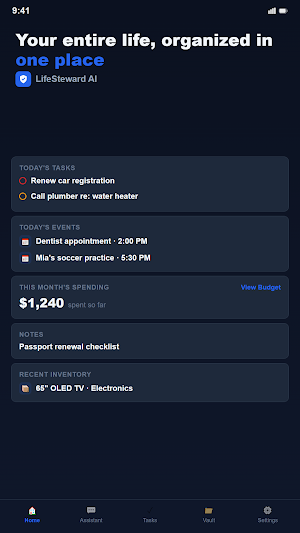 LifeSteward AI: Life Assistant Screenshot 0
