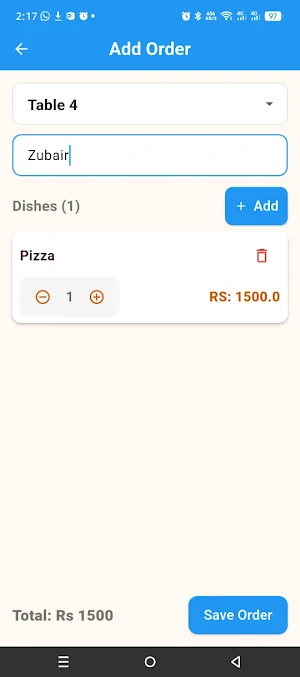 Waiter: Order Taking App Screenshot 2