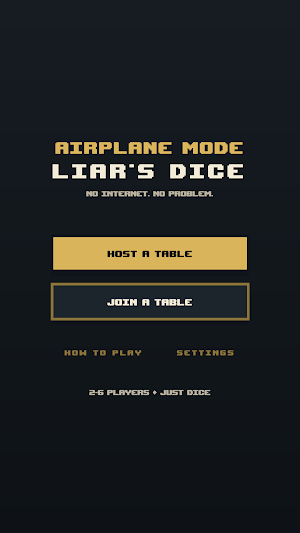 Airplane Mode Liar's Dice Screenshot 2
