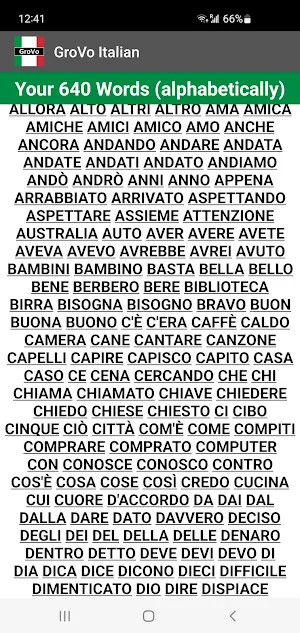 GroVo Italian Screenshot 2