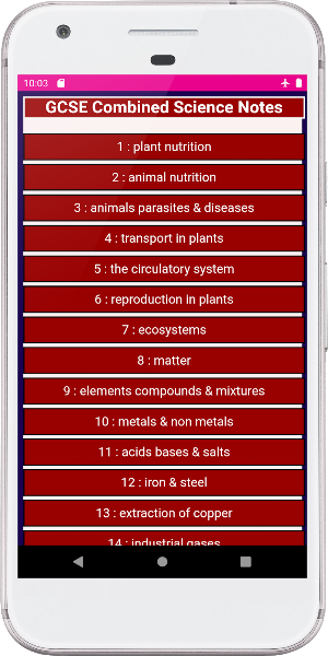 GCSE Combined Science Screenshot 1
