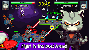 Space Battle Cats Build Fight Screenshot 1