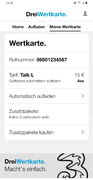 Wertkarte Screenshot 3