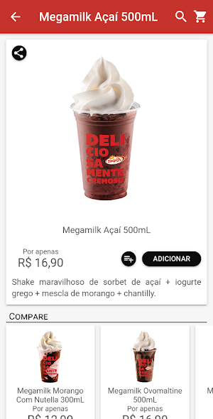 Delivery Sorvete Salada Screenshot 1