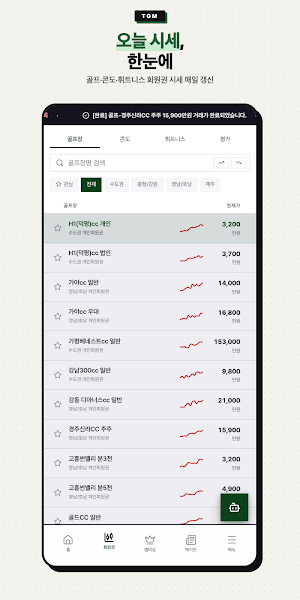 토탈골프매니져 - 골프 회원권 시세.골프 멤버십 비교 Screenshot 1