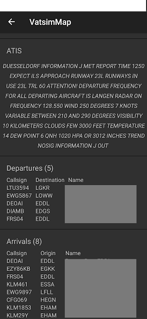 VatsimMap Screenshot 3