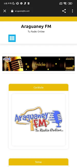 Araguaney FM Screenshot 2